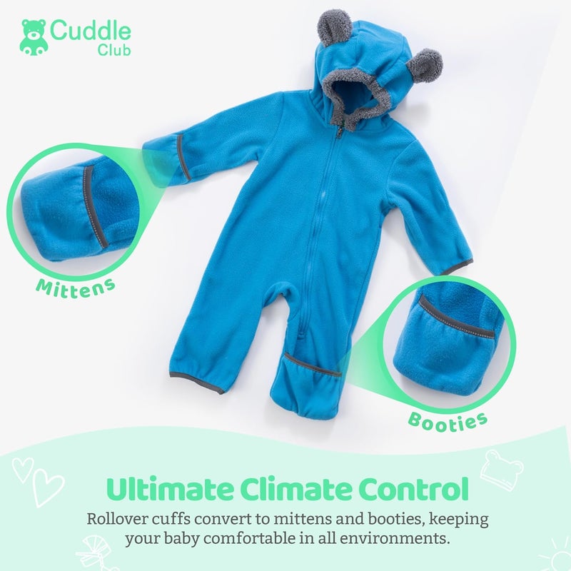 Cuddle Club Baby Fleece Overpyjamas – From Infant to 4 Years – Girls and Boys Pyjamas and Baby Blanket or Angel Nest in One! - Warm Baby Girl and Boy Clothes - Image 2