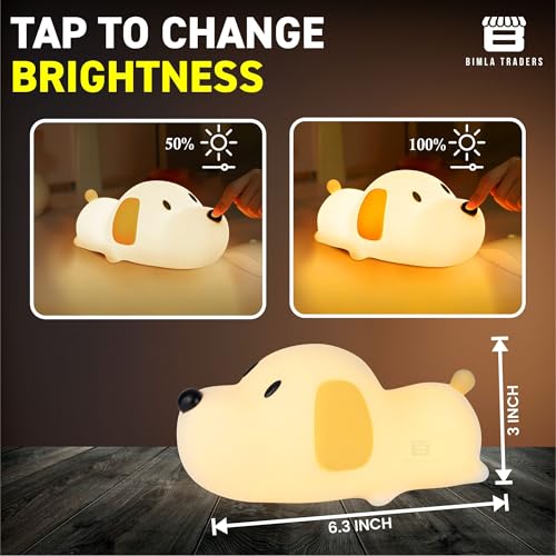 CRAE Sleeping Puppy Night Lamp for Baby and Toddler | Dog Lamp | Eye-Care | Kids Room and Nursery | (Sleeping Puppy) - Image 3