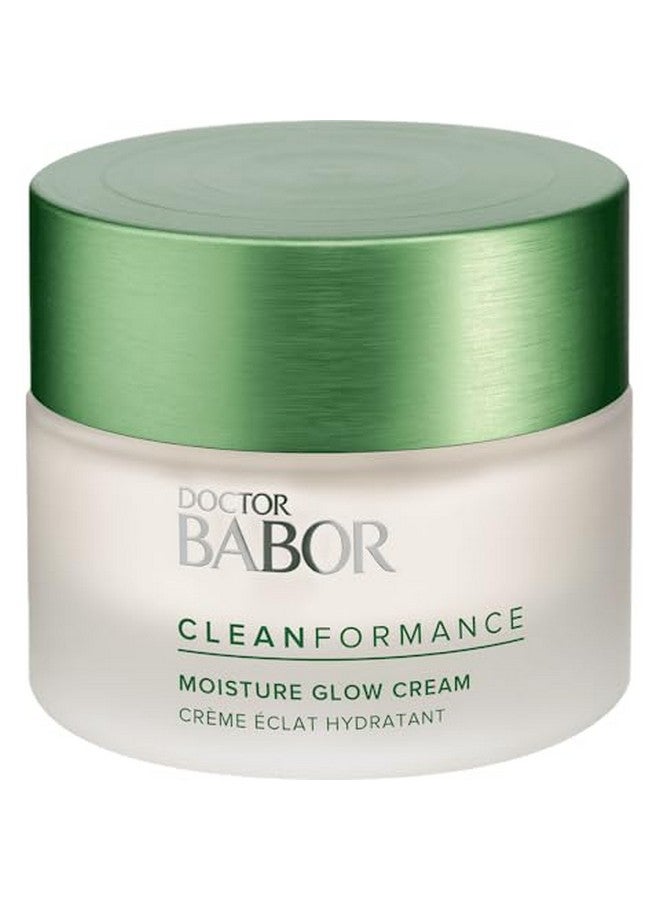 BABOR CLEANFORMANCE Moisture Glow Cream, Travel Daily Moisturizer with Light-Reflecting Pigments, Instant Glow and Hydration, Prebiotics & Probiotics Facial Cream, Radiant Even Complexion, 0.5 oz - Image 1