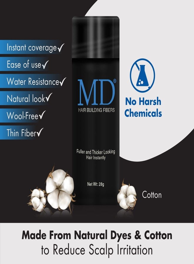 MD Ultimate Hair Black Thickening Fiber - Image 4