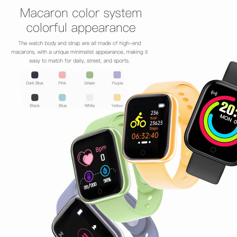 Fitness Tracker Macaron White Integrated Health Monitor Smart Bracelet - Intelligent Quick Charge Activity Monitor for Fitness Enthusiasts And Daily Health Management - Image 3