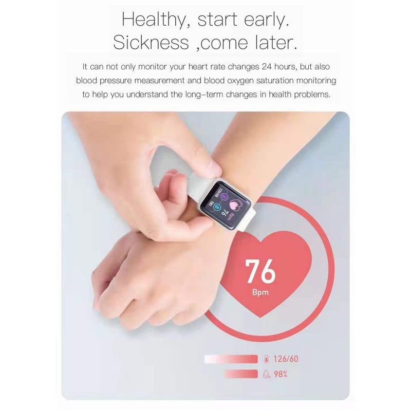 Fitness Tracker Macaron White Integrated Health Monitor Smart Bracelet - Intelligent Quick Charge Activity Monitor for Fitness Enthusiasts And Daily Health Management - Image 5