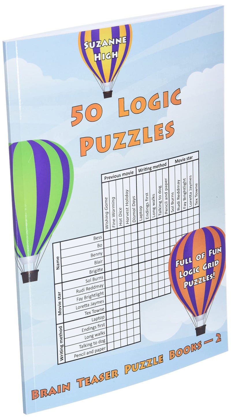 CREATESPACE 50 Logic Puzzles: Full of Fun Logic Grid Puzzles! (Brain Teaser Puzzle Books) - Image 2