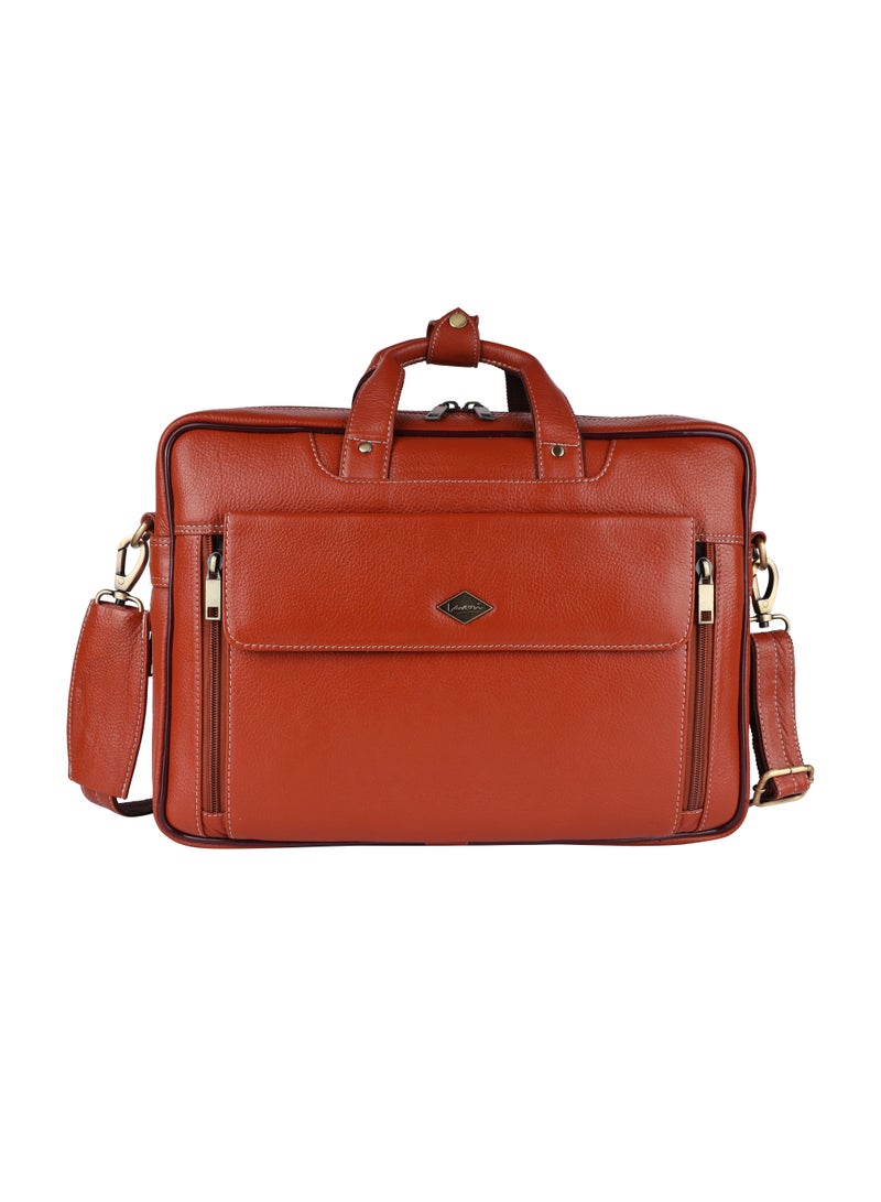 LAVERI LEATHER Genuine Leather Office And Travel Document Laptop bag Style 506  - Image 1