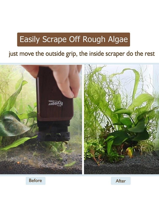 هايغر أداة تنظيف مغناطيسية قوية لحوض السمك من هيغر مع فرشاة عائمة ومكشطة لحوض السمك الزجاجي S - Image 3