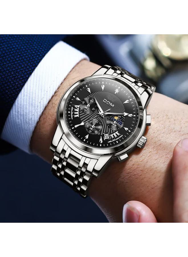 Dom Swiss Quality Watch For Men, Mechanical Style With Luminous Hands, Quartz Movement, Top Ten Brand Watches, New Year's Eve Gift For Husband - Image 3