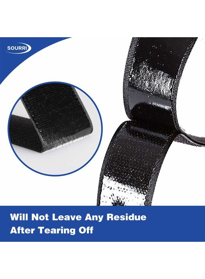 SOURRI 1 Inch x 26 Feet Hook and Loop Tape Sticky Back Fastener Roll, Nylon Self Adhesive Heavy Duty Strips Fastener for Home Office School Car and Crafting Organization - Image 5