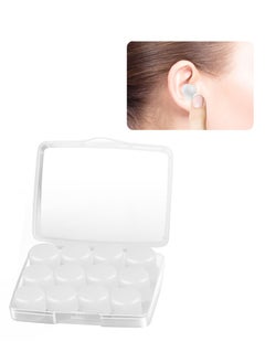 Aikanbo Ear Plugs for Sleeping Swimming, 6 Pair Reusable Silicone Moldable Noise Cancelling Earplugs for Shooting Range, Swimmers, Snoring, Concerts, Airplanes, Travel, Work, Studying  - Image 1