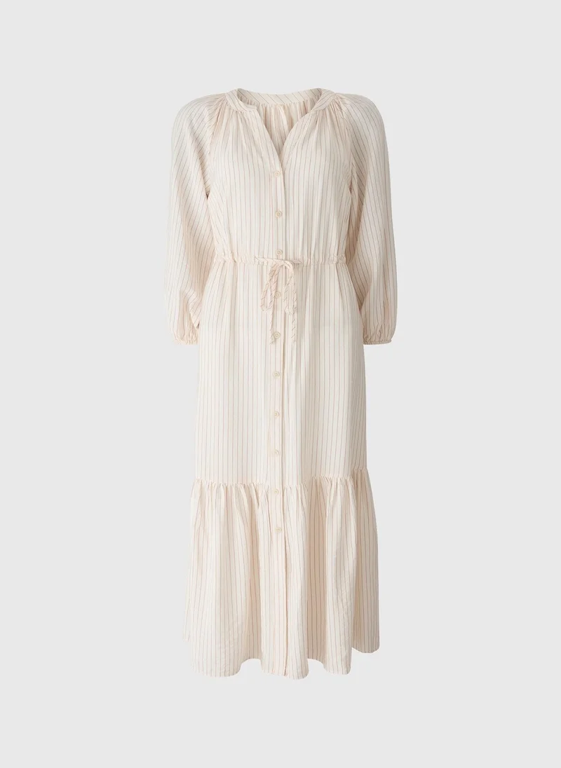 Matalan Pink Stripe Raglan Shirt Dress