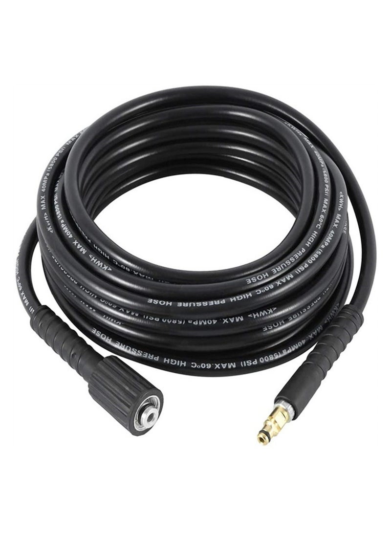 High Pressure Water Cleaning Hose Black 10meters - Image 1