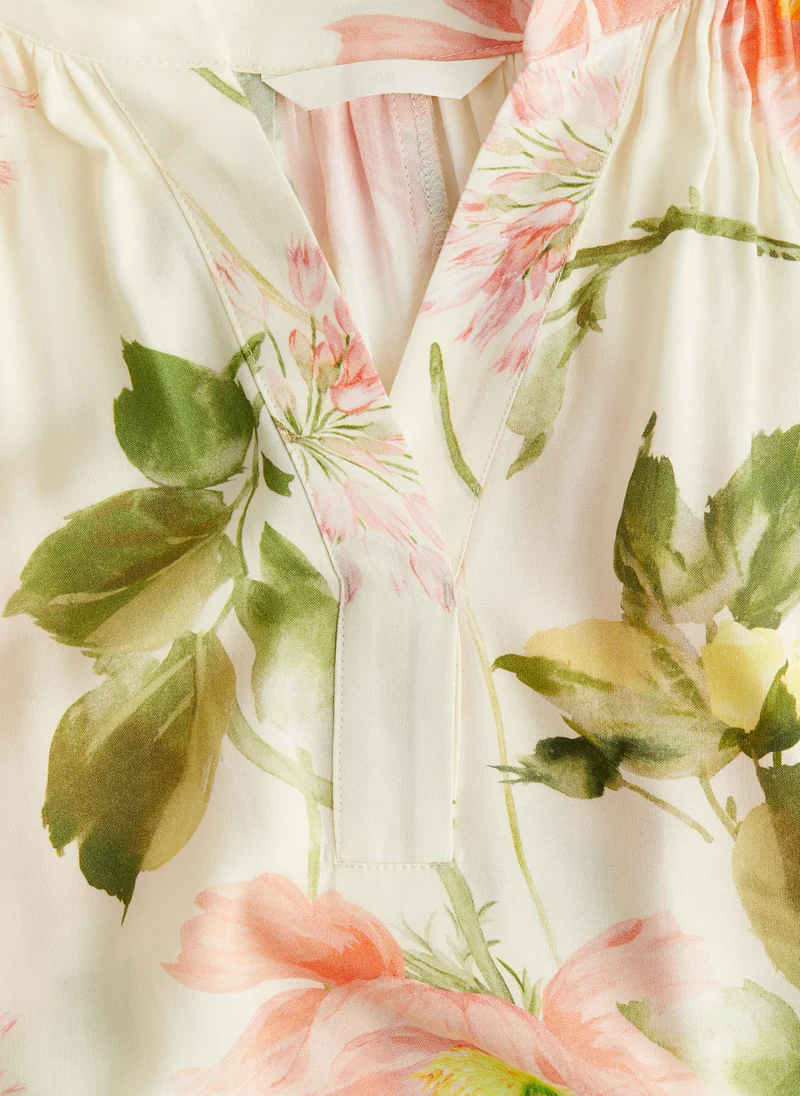 H&M Floral Print Midi Dress