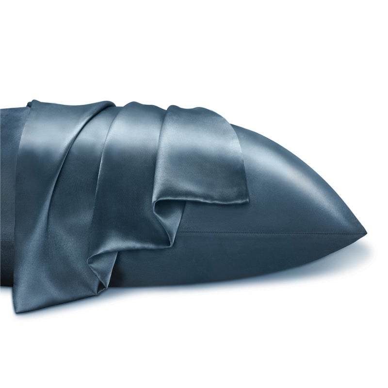 بيديليت وسادة ساتين بيدليت للشعر والجلد الناعم والتبريد على غرار حكمة وسادة الحرير 2 عبوة مع غلاف غلاف هدية للنساء الرجال (20 "" x36 "" كينغ حجم بلوستيل) - Image 4