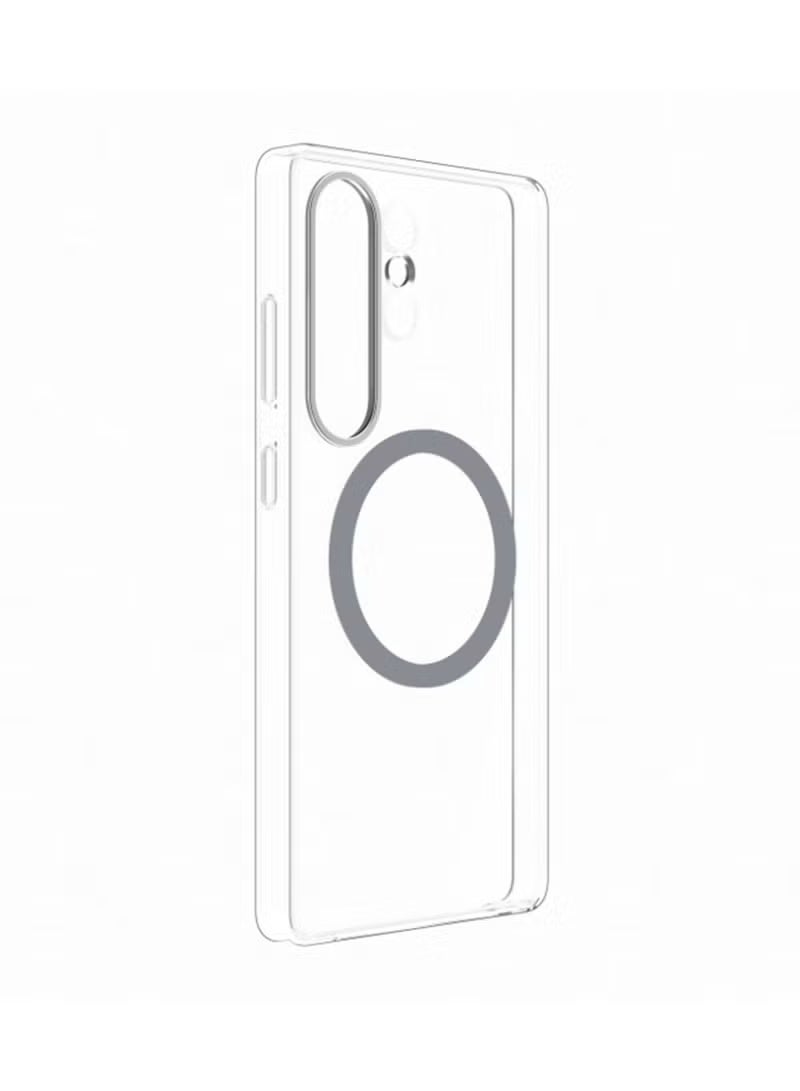 Samsung Galaxy S25 Ultra Case Crystal Clear [MagSafe Compatible] Protective Cover – Soft Silicone Edge & Shockproof PC Hard Back, Slim Anti-Drop Design for Galaxy S25 Ultra 6.9 inch - Image 4