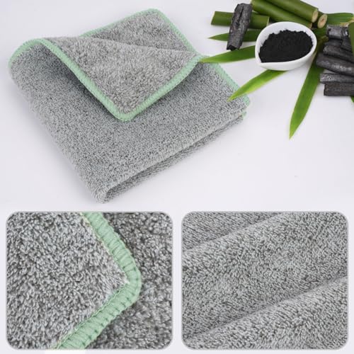 SINLAND Microfiber Face Towels Ultra Soft Facial Washcloths Face Cloth for Bath 12Inch x 12Inch 6 Pack - Image 4