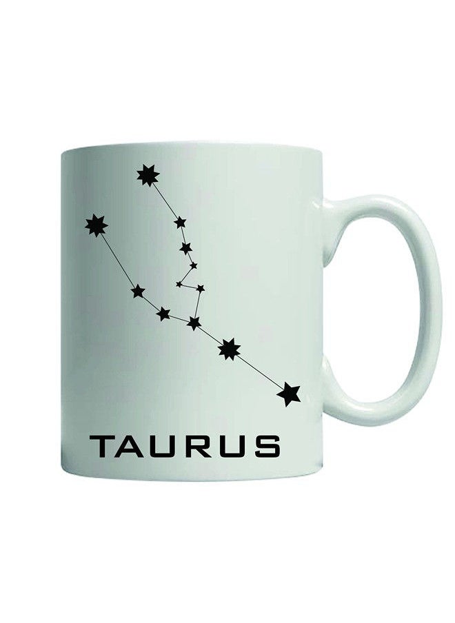 Giftmate Giftmate Taurus Zodiac Sign Printed Ceramic Tea and Coffee Mug 320ml  - Image 1