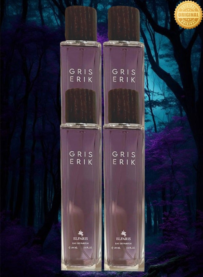 FARIS 4 Pieces Gris Erik Perfume 100ml EDP - Image 1