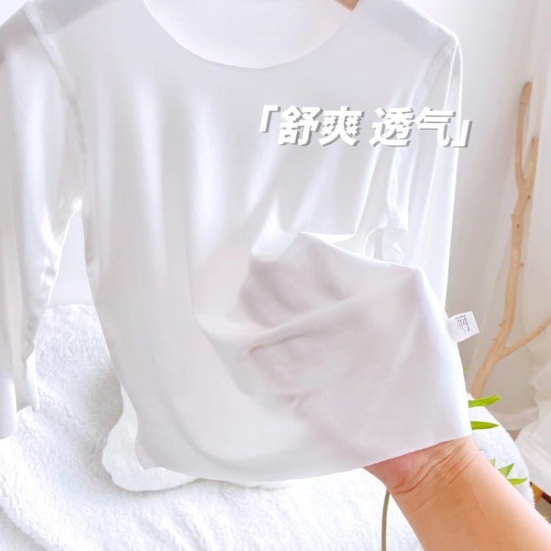 Children'S Long-Sleeve And Long-Pants Modal Set, Thin Seamless Pajamas For Boys And Girls, Big Kids' Thermal Underwear - Image 4
