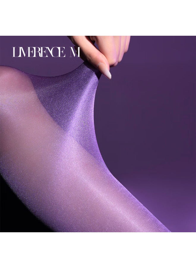 Limerence M Laimi Runsi Silk Stockings, Shiny And Silky Pantyhose Leg-baring Women's Socks, Black, 1 Pair, M - Image 2