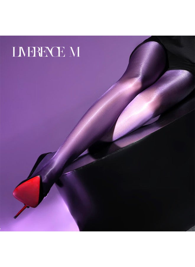 Limerence M Laimi Runsi Silk Stockings, Shiny And Silky Pantyhose Leg-baring Women's Socks, Black, 1 Pair, M - Image 4