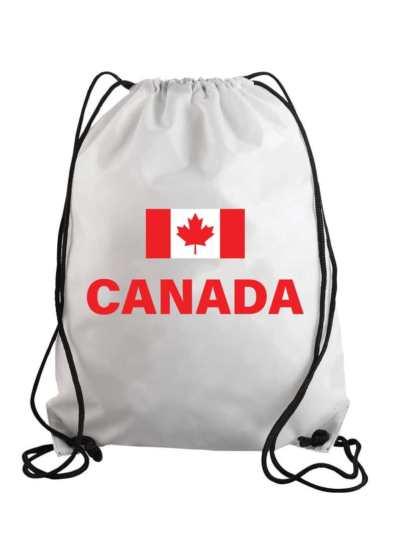 حقيبة برباط كرة القدم الكندية أو حقيبة ظهر مناسبة للبالغين والأطفال ومحبي الرياضة (تصميم 3)