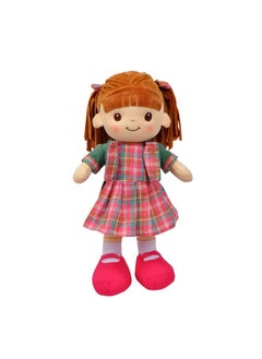 لينزي ألعاب، دمية قماشية ناعمة تفاعلية من Little Sweet Hearts مقاس 16 بوصة، وجه مطرز وملابس قابلة للإزالة (90959)، منقوشة  - Image 1