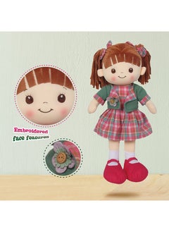 لينزي ألعاب، دمية قماشية ناعمة تفاعلية من Little Sweet Hearts مقاس 16 بوصة، وجه مطرز وملابس قابلة للإزالة (90959)، منقوشة  - Image 5