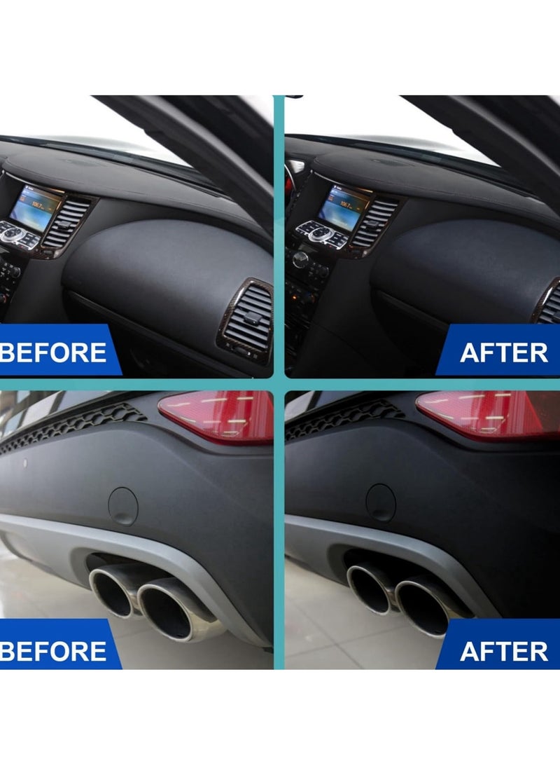 RAYHONG - Car Plastic Parts Refurbish Agent, Quick Car Plastic Restorer Cream, Plastic Revitalizing Coating Agent,  Automotive Plastic Retreading Agent For Car Interior Cleaning, (RAYHONG Set A 50ml) - Image 1