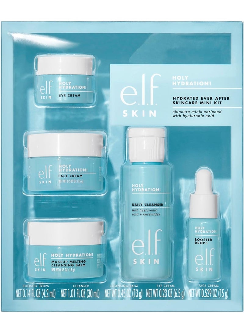 elf Ever After Skincare Mini Kit: Cleanser, Makeup Remover, Moisturizer, and Eye Cream for Skin Hydration; TSA-Safe Sizes - Image 1