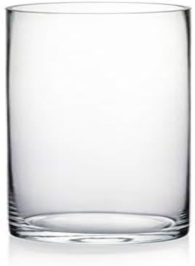 Wgvi Cylinder Vase, 3" W X 8"H, Clear Skinny Narrow Glass Bud Vase For Wedding Party Flowers Centerpieces Home Office Decor, 1 Piece