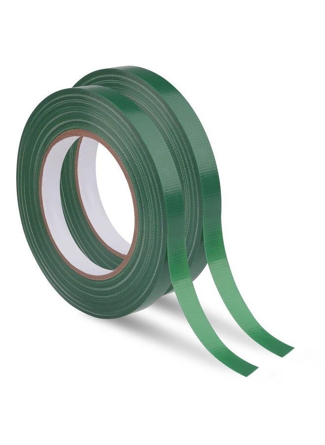 Prudiut - 2 Roll Green Floral Tape Waterproof Florist Tape, 1/2" Wide Flower Wrap Tape Floral Tape For Fresh Flower Bouquet Wrap Flower Arrangements Crafts (100Ft/33.4 Yd) - Image 1