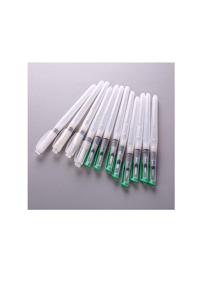 Premify Watercolor Brush Pen Paintbrush Pack of 12 - Assorted Nibs. Refillable Ink and Water Brush Pens for Watercolour Acrylic Art/Painting, Colour Blending and Calligraphy Brushes, Artists Brushpens  - Image 2