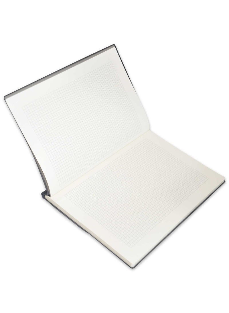 FIS FIS Executive Notebook, A4, 80 Sheets Italian Pu Jacket, Black, 5Mm -FSNBEXA480BKD1  - Image 2