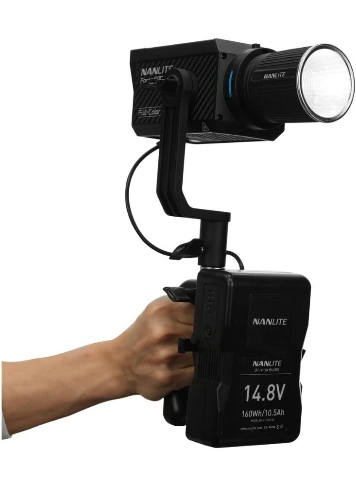 NANLITE Forza 60C RGBLAC LED Spot Light 88W with 1800K-20000K Full Color Control and FM Mount - Image 3