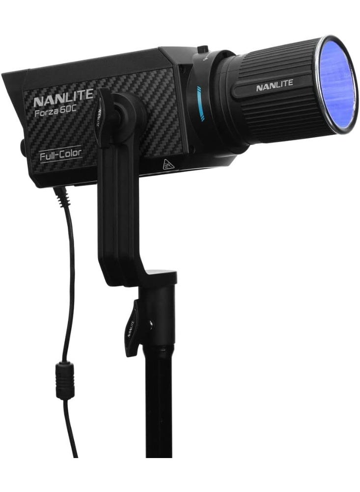 NANLITE Forza 60C RGBLAC LED Spot Light 88W with 1800K-20000K Full Color Control and FM Mount - Image 4
