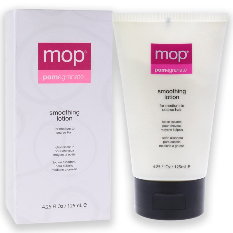 MOP Pomegranate Smoothing Lotion For Medium to Coarse Hair, 4.25 Fl Oz., Heat Protectant, Reduces Frizz for Added Shine - Image 3