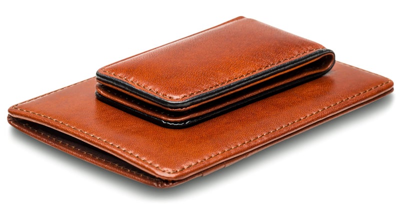 Bosca Old Leather RFID Blocking Front Pocket Wallet with Magnetic Money Clip - Leather Wallet for Men - Image 4