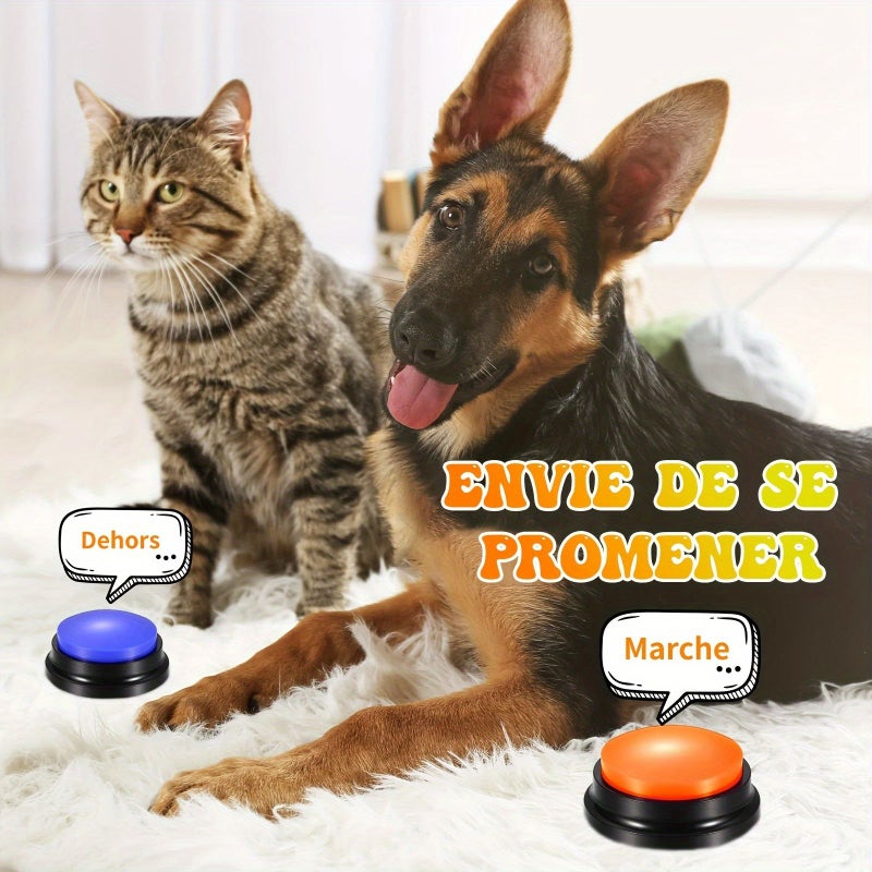 4 Pcs Dog Talking Buttons Interactive Pet Voice Recording Training Toys For Communication Development - Image 2