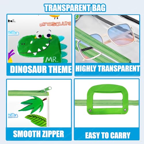 FunBlast Transparent Folder Bag with Zipper Lock & Handle - Pack of 2 Cartoon Print Clear Bag for Certificate, Paper & Documents Holder Bag, School Office Stationary Organizers Bag (Unicorn) - Image 4
