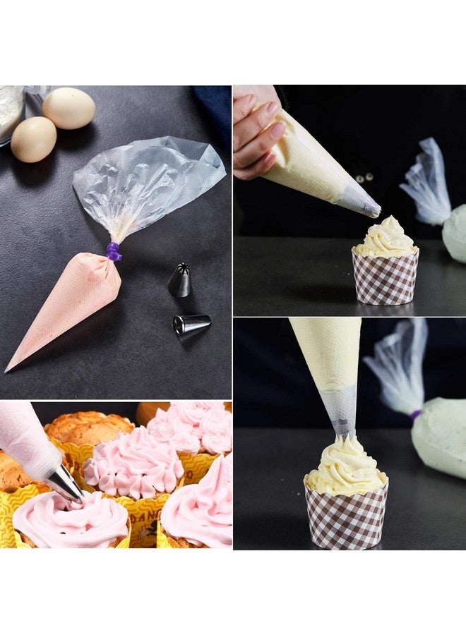 LoveBB 500 Pcs Piping Bags Disposable 10.6 inch Thick Tipless Pastry Bags Icing Frosting Bags for Baking Cookies Cupcake Decorating Supplies - Image 3