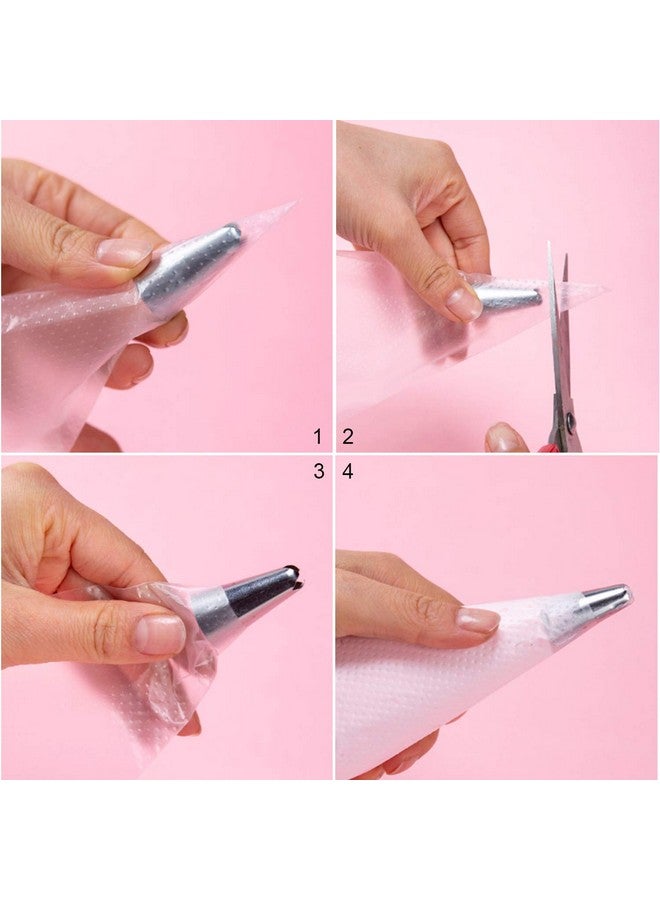 LoveBB 500 Pcs Piping Bags Disposable 10.6 inch Thick Tipless Pastry Bags Icing Frosting Bags for Baking Cookies Cupcake Decorating Supplies - Image 4