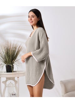 4 Layer Muslin Hooded Adult Women's Poncho