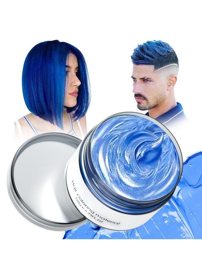 Spdoo Blue Temporary Hair Dyetemporary Hair Color Waxnatural Washable Hair Dye Temp Hair Color For Women Men Kids Party Cosplay Halloween - Image 1