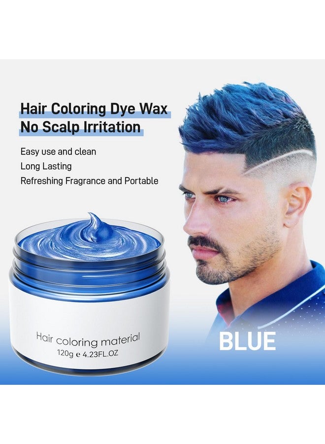 Spdoo Blue Temporary Hair Dyetemporary Hair Color Waxnatural Washable Hair Dye Temp Hair Color For Women Men Kids Party Cosplay Halloween - Image 2