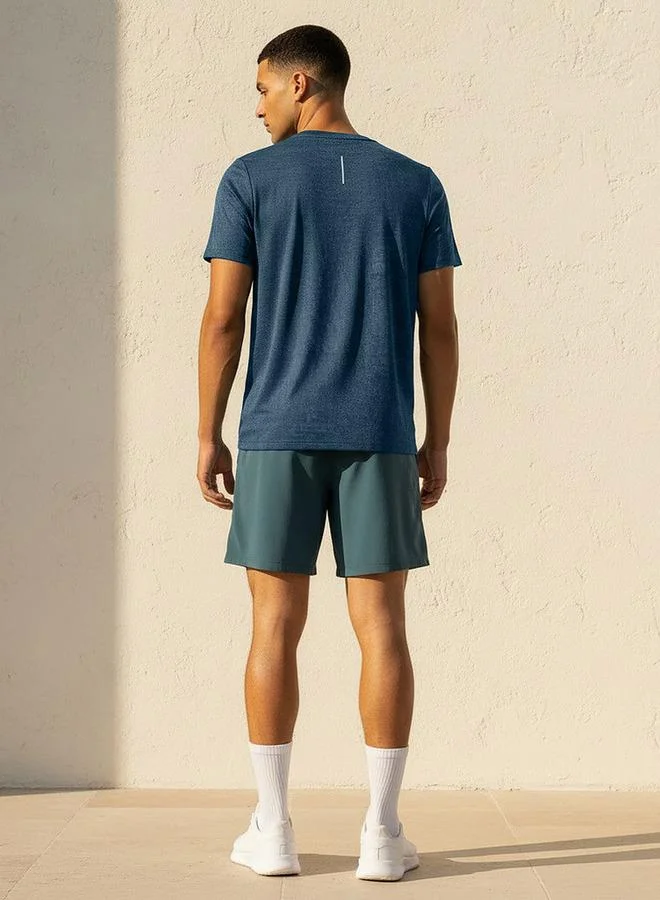 Splash Active Blue Men Performance Soft Touch T-shirt for Men | Best Price UAE