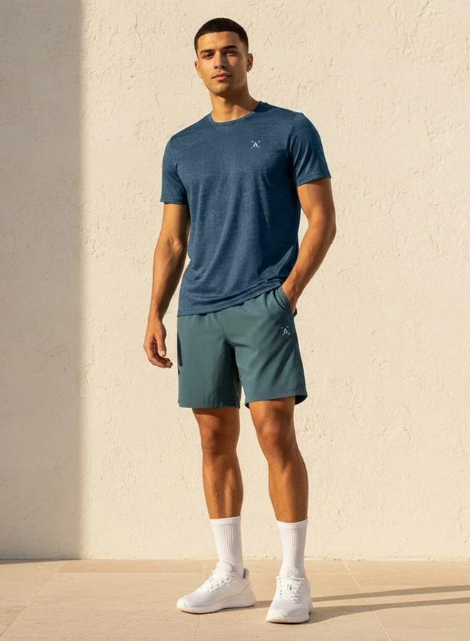 Splash Active Blue Men Performance Soft Touch T-shirt for Men | Best Price UAE