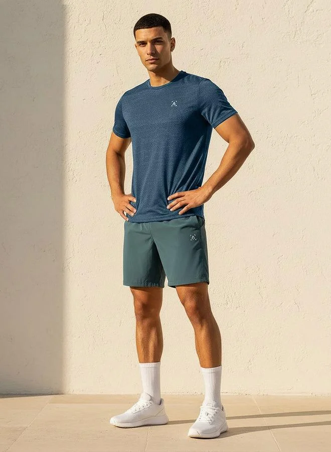 Splash Active Blue Men Performance Soft Touch T-shirt for Men | Best Price UAE