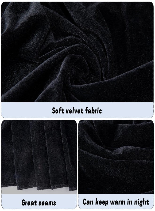 Wehhbtye Velvet Shawl and Wraps, Black Women's Scarves Wrap for Evening Dress, Elegant Lady Style Shawl Wraps for Weddings, Evening Parties, Valentines Formal or Casual Occasions Dress Accessories - Image 2