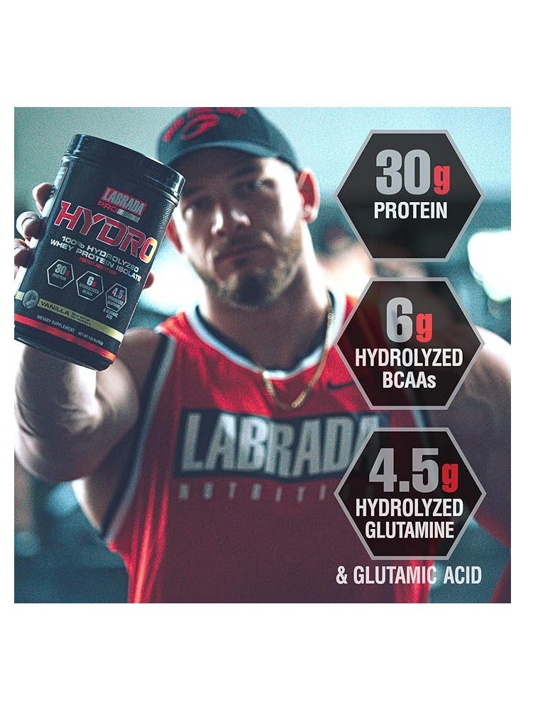 Labrada ProSeries Hydro 100% Hydrolyzed Whey Protein Isolate 4lb Vanilla - Image 4