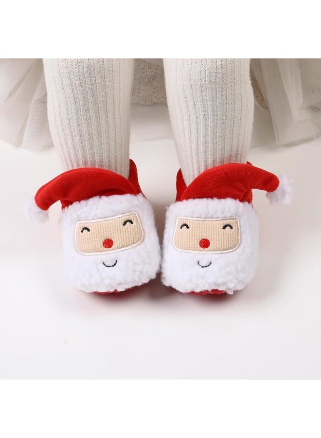 GDSDYM Baby Christmas Booties Cozy Slippers Soft Baby Shoes Winter Warm Infant Newborn Crib Sock Shoes First Walkers - Image 2