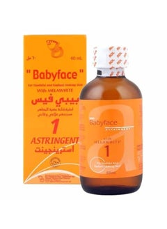 Babyface Astringent 1 For Youthful and Radiant Looking Skin With Melawhite - 60ml 